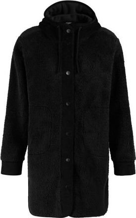 Protest PRTKatia Outdoor Long Jacket Fleecejacke f&uuml;r Damen | schwarz