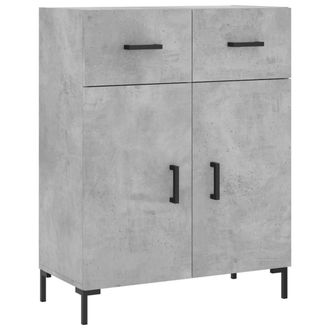 Berkfield Home Sideboard Concrete Grey 69.5x34x90 cm Engineered Wood