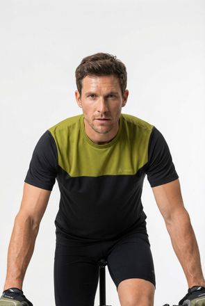 Vaude Radtrikot VAUDE SE ME FELLING TRIKOT, Herren, Gr. XXL, schwarz leaf, Obermaterial: 100% Polyester, Trikots Radtrikot, f&uuml;r Radsport, sportlicher Stil