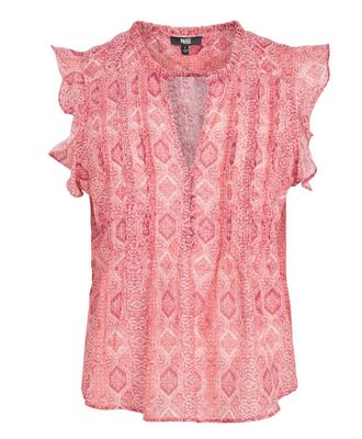 Paige Multi Paisley Print Idris Top Size S