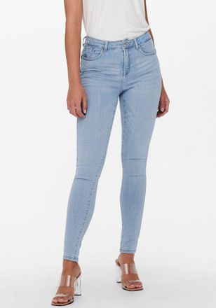 Only Skinny-fit-Jeans ONLY ONLPOWER MID PUSH UP SK DNM AZG944 NOOS, Damen, Gr. XL (42), L&auml;nge 30, blau (special bright blau denim), Denim/Jeans, Obermateri