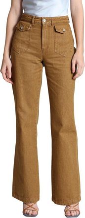 Avec Les Filles Patch Pocket Flare Jean