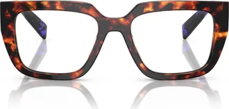 Prada 52mm Irregular optical glasses in Red at Nordstrom