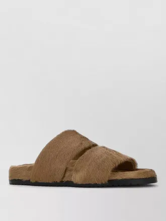 Dolce & Gabbana dg calf hair casual open slippers