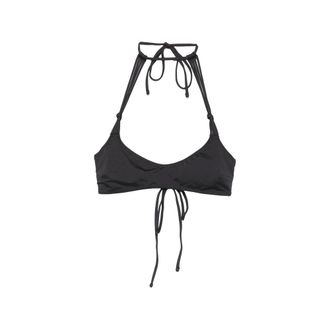 Frankies Bikinis X Jennie Hana Halterneck Tie-fastening Bikini Top