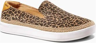 Reef Womens Cushion Sunrise Slip Ons In Leopard
