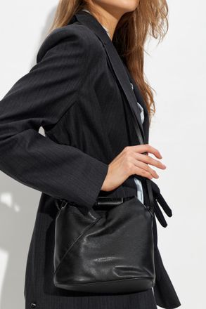 Maison Margiela Leather Shoulder Bag, Womens, Black