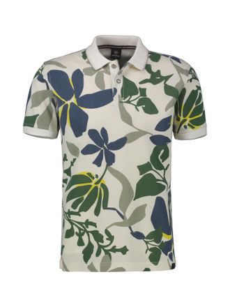 Lerros Poloshirt LERROS Herren-Poloshirt in &Uuml;bergr&ouml;ssen, Herren, Gr. 4XL, weiss (broken wei&szlig;), 100% Baumwolle, ohne Ausschnitt, Shirts Poloshirt