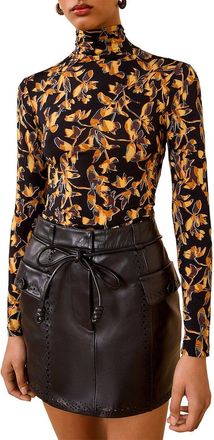 Ulla Johnson Aurelia Jersey Turtleneck Top