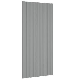 vidaXL Panel De Techo 36 Pcs Gris 100 X 45 Cm Acero Galvanizado Vidaxl