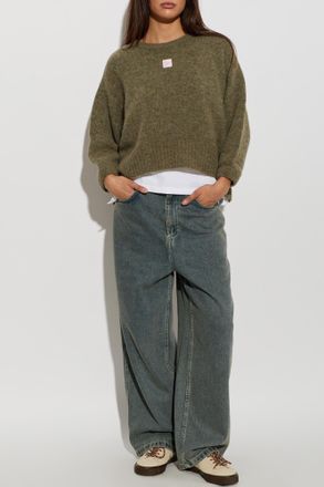 American Vintage Wide-leg Jeans, Womens, Blue