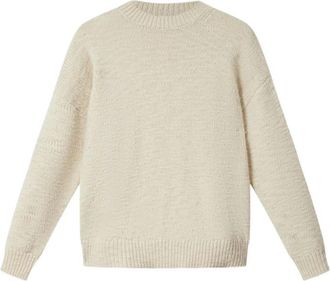 Isabel Marant Crew Neck Jumper - male - Isabel Marant - Round-neck Knitwear - Beige - XL - Knitwear