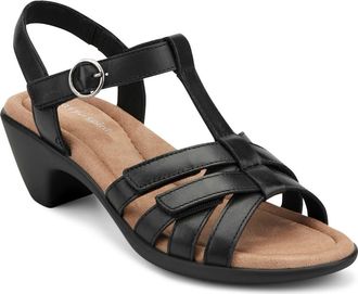 Easy Spirit Clarra T-Strap Sandal in Black at Nordstrom, Size 8.5