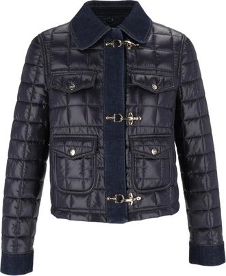Fay 3 Ganci Jas - Dames - Winterjassen - Blauw - M - Katoen - Jassen