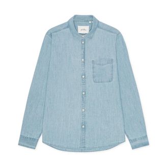 Les Deux Kent Chambray Shirt - Heren - Spijkeroverhemden - Blauw - S - Overhemden