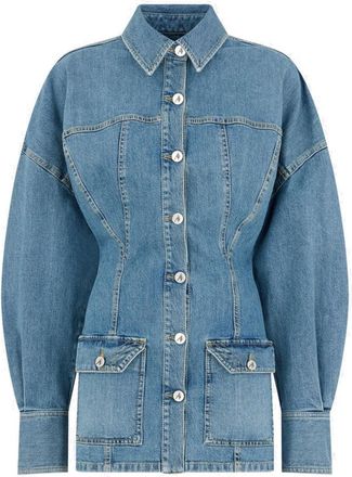 The Attico Das Attico Denim-Minikleid