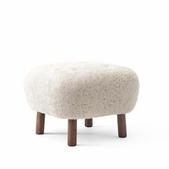 &tradition Pouf ATD1, Sheep Moonlight / Walnuss
