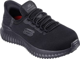 Skechers Womens Ombray Safety Trainers Shoe In Black