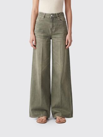 Dondup Jeans Marlen a zampa in denim di cotone a vita media