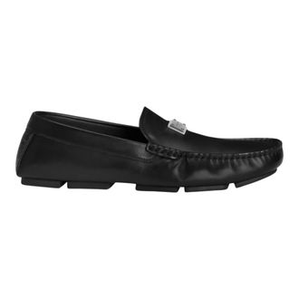 Dolce & Gabbana Loafers, male, Black, Size: 11 US Driver Calfskin Loafers