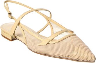 Alexandre Birman Tita Mesh Leather Flat