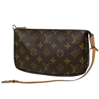 Louis Vuitton Pre-owned Mini Bags, female, Brown, Size: ONE SIZE Pre-owned Pochette Pouch