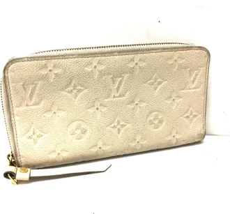 Louis Vuitton White Monogram Empreinte Long Wallet (Bi-Fold) (Pre-Owned)