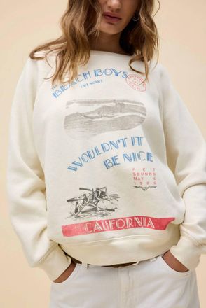 Daydreamer Beach Boys WouldnT It Be Nice Sweatshirt In White