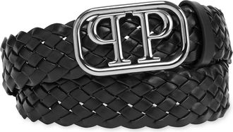 Philipp Plein TM Leren Riem - Heren - Riemen - Zwart - 125 CM - Leer - Accessoires