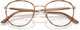 Giorgio Armani 0ar5161j Thin Metal Frame Eyeglasses with Tortoiseshell Accents