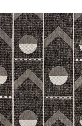 Jonathan Y Designs Soren Modern Geometri Indoor/Outdoor Area Rug in Black/cream at Nordstrom, Size 8Ft 0In X 10Ft 0In