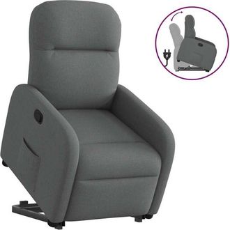 vidaXL Vidaxl - Sill&oacute;n Reclinable Elevable De Tela Gris Oscuro