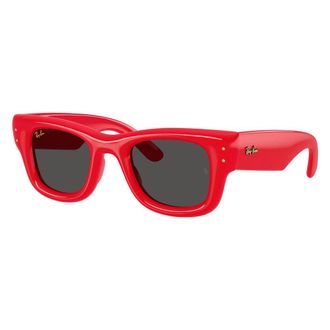 Ray-Ban Wayfarer Puffer Zonnebril - unisex - Zonnebrillen - Rood - 47 MM - Accessoires