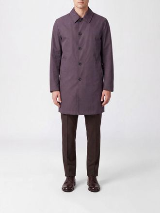 Herno Knee-Length Single-Breasted Trench Coat in Waterproof Cotton Gabardine