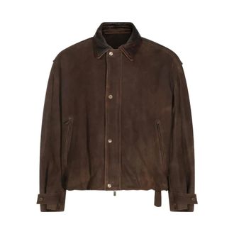 Salvatore Santoro Giacca in pelle scamosciata - - Jackets - Uomo - Marrone - M