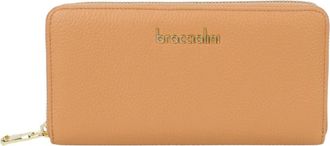 Braccialini Basic Portemonnee met Ritssluiting - Dames - Portefeuilles - Beige - ONE Size - Leer - Accessoires