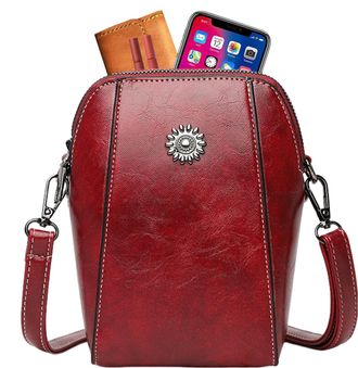 Generic Vertical Shoulder Bag - Shoulder Bag for Mobile Phones, Vertical Shoulder Bag | Mobile Phone Purse Made of Leather, Charming Mobile Phone Purse for Ha