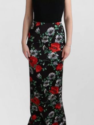 Dolce & Gabbana floral-print sleeveless boat neck maxi dress