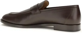 Loro Piana Womens Loafers Sergio French Coffee Calf Leather