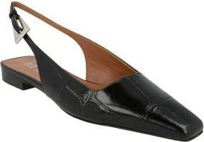 PARIS TEXAS Bettina Slingback Flat in Black at Nordstrom Rack, Size 9Us / 39Eu