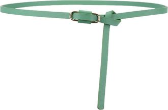 Generic Classic Style Womens Belts Fashionable Knot-tying Thin Belts Universal for Four Seasons (Green)