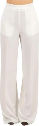 LuckyLu Pantalone - Dames - Wijde Broeken - Wit - 3XL - Broeken