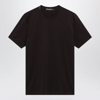 Dolce & Gabbana Brown cotton jersey T-shirt