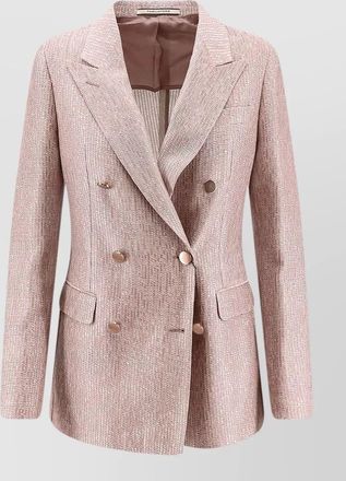 Tagliatore cotton double-breasted blazer
