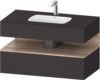 Duravit Qatego Lavabo Encastrado Con Base De Lavabo Consola, - Duravit
