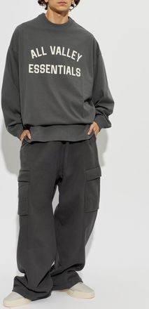 Fear of God Cotton T-shirt With Print, Mens, Grey