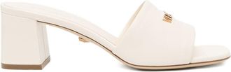 Versace Open Toe Sandals with Metallic Lettering