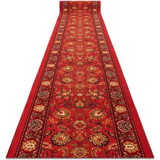 RugsX Rugsx - Alfombra De Pasillo Antideslizante De Goma Tradycja Tradici&oacute;n Rojo 57cm Red 57x750 Cm