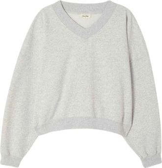 American Vintage Hoodies & sweatvesten, Dames, Grijs, M, Katoen, Baptown Sweatshirt