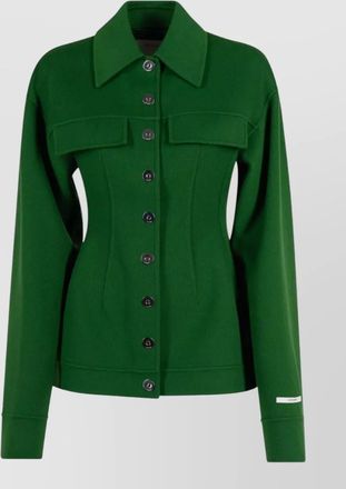 Sportmax virgin wool single breasted coat